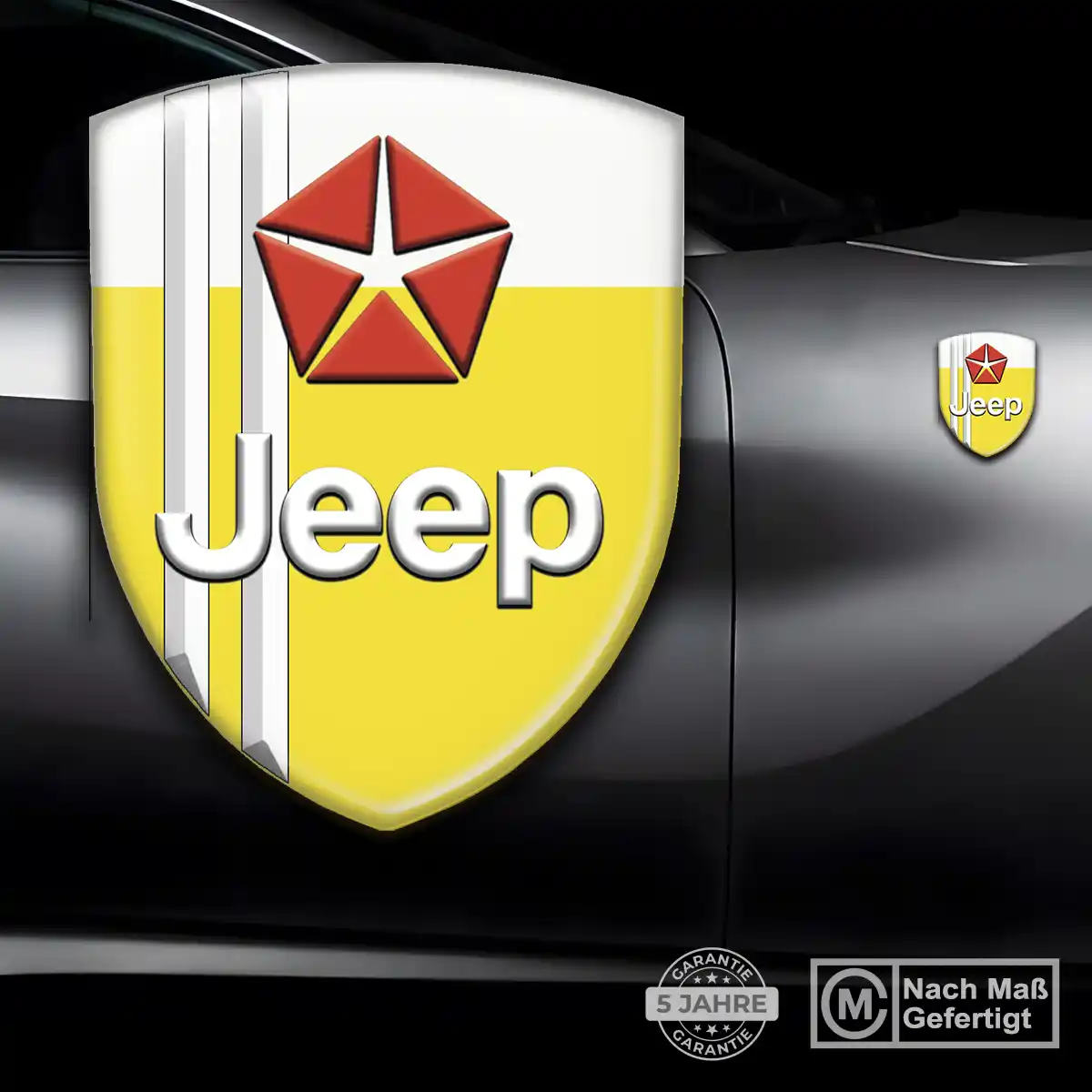 Jeep Aufkleber Emblem Interieurdesign