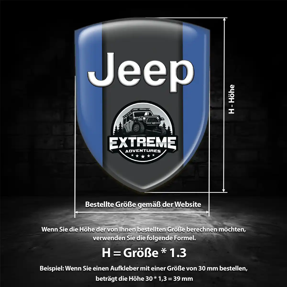 Jeep Aufkleber Emblem Luxus-Edition