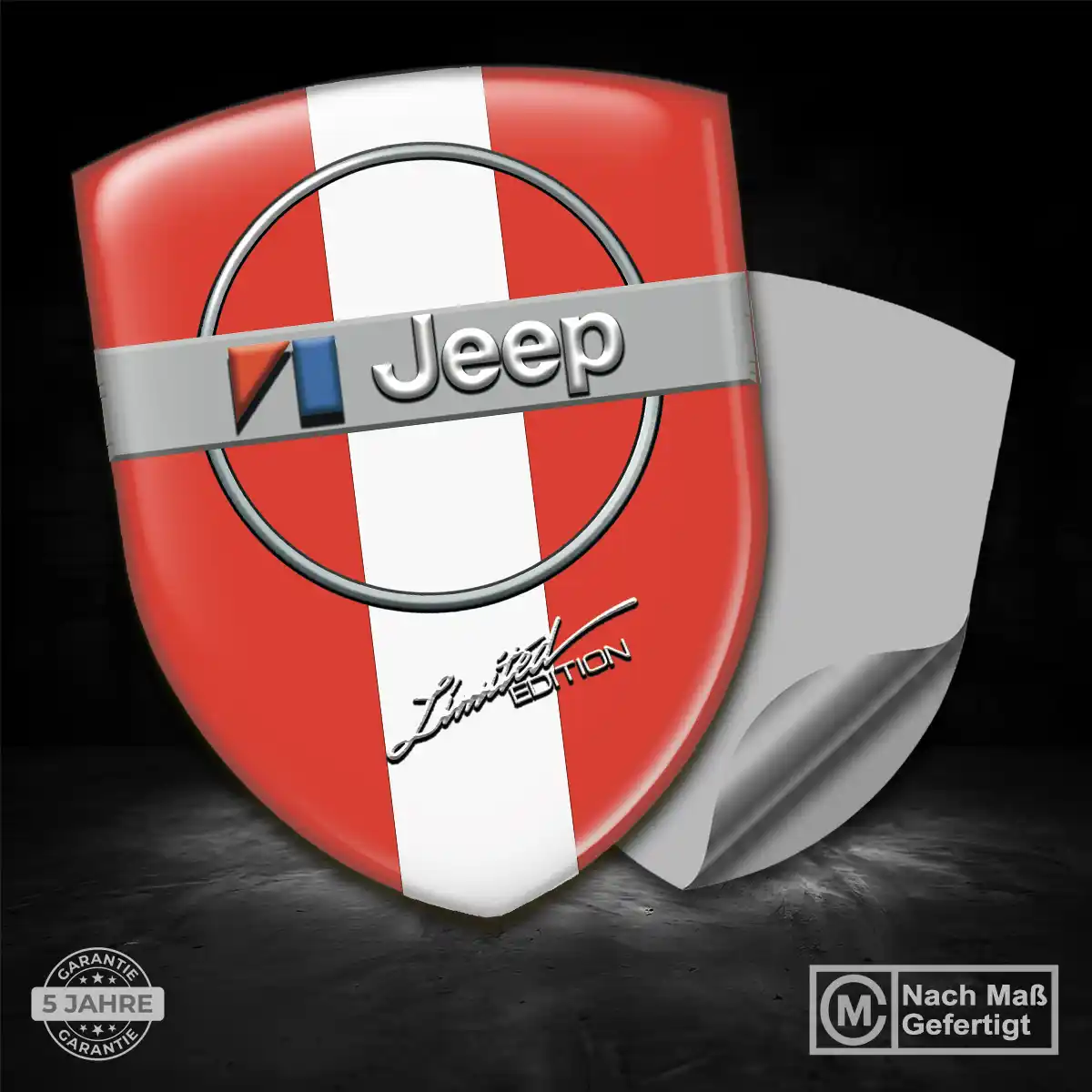Jeep Aufkleber Emblem Modernes Design