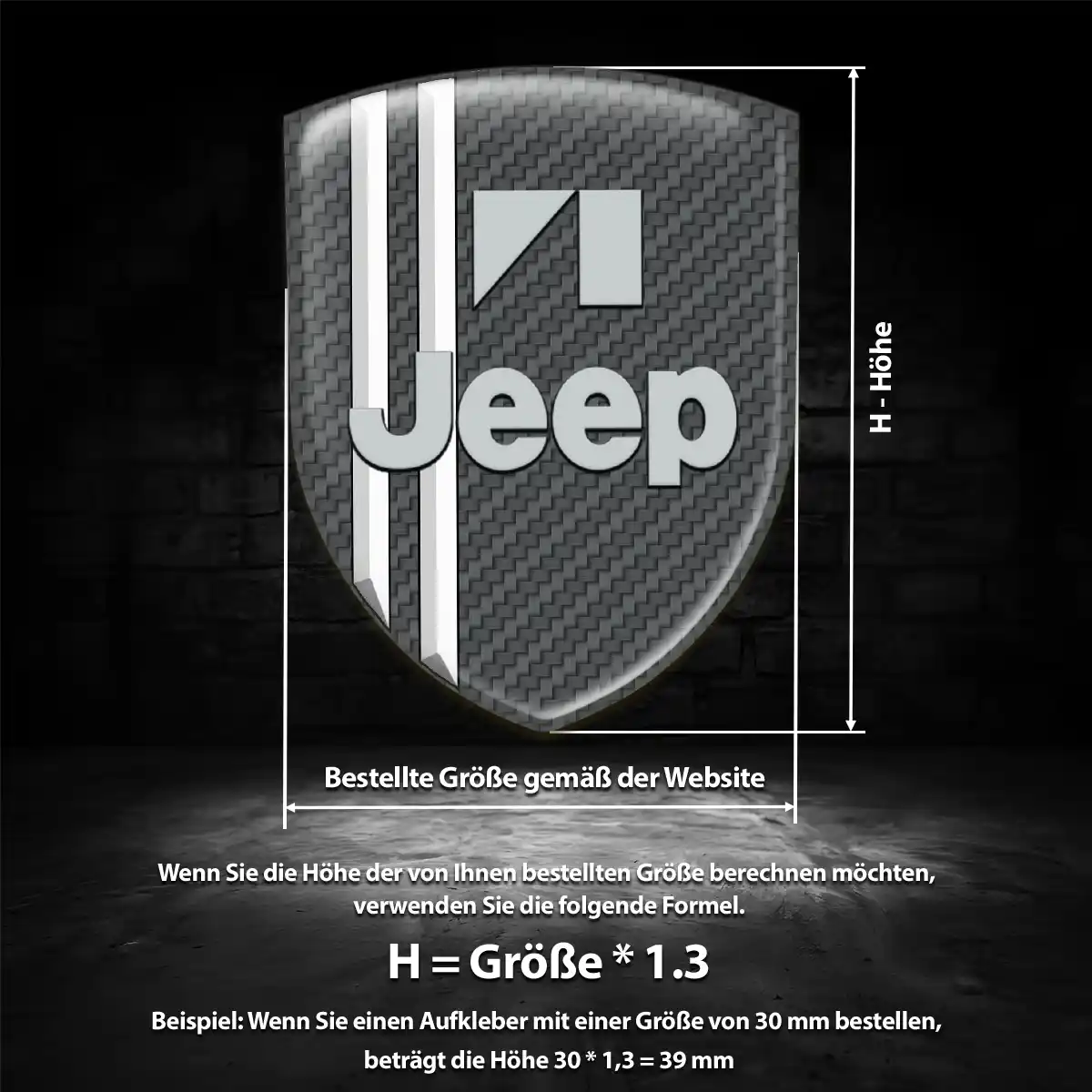 Jeep Aufkleber Emblem Stilvolles Design