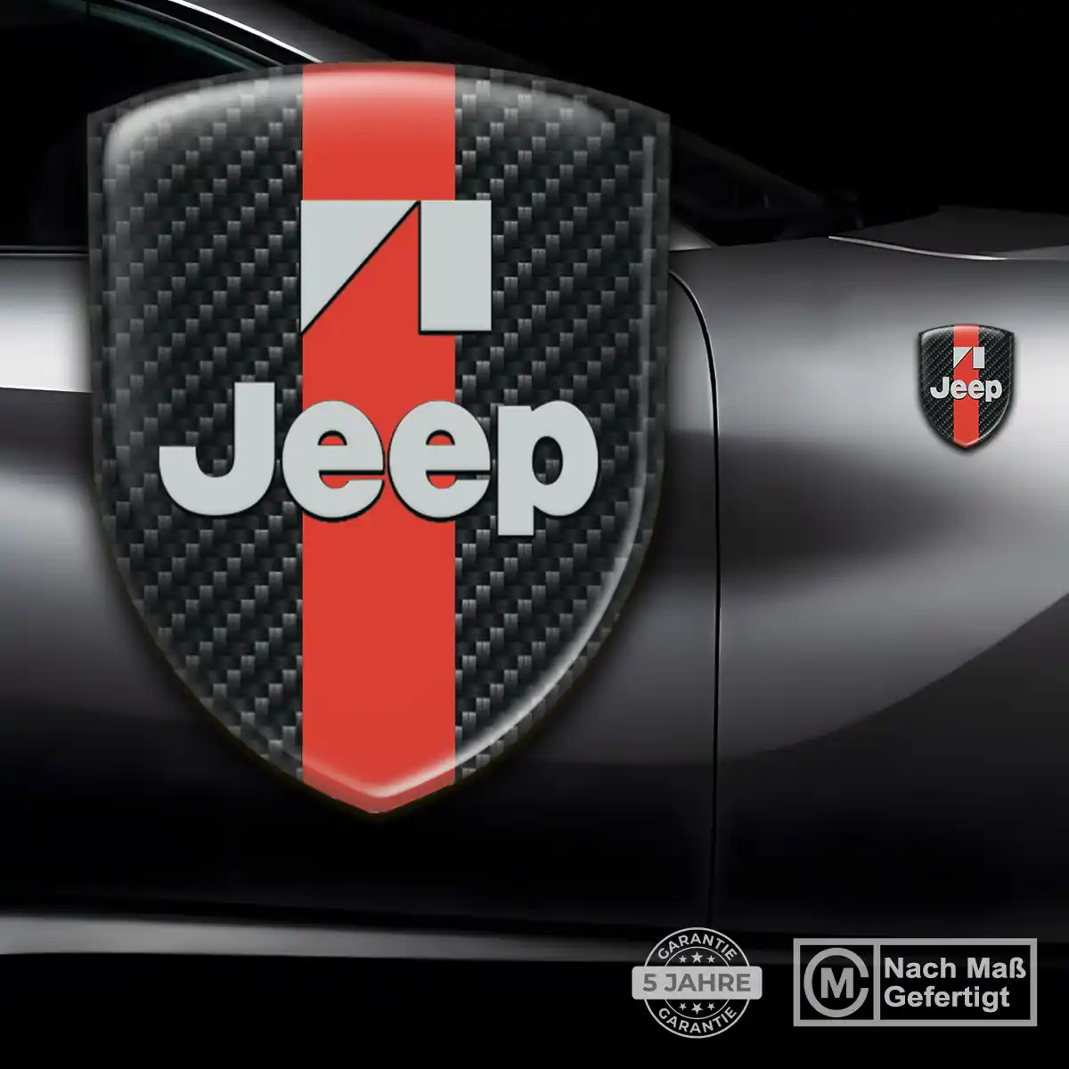 Jeep Aufkleber Emblem Tuningfahrzeug