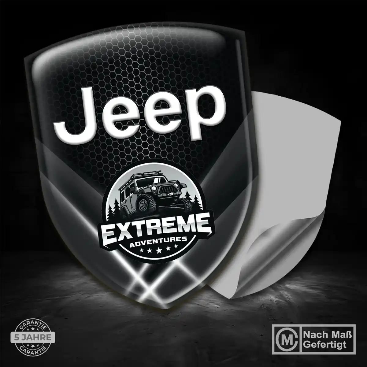 Jeep Aufkleber Emblem Wappen Auto Edles Design