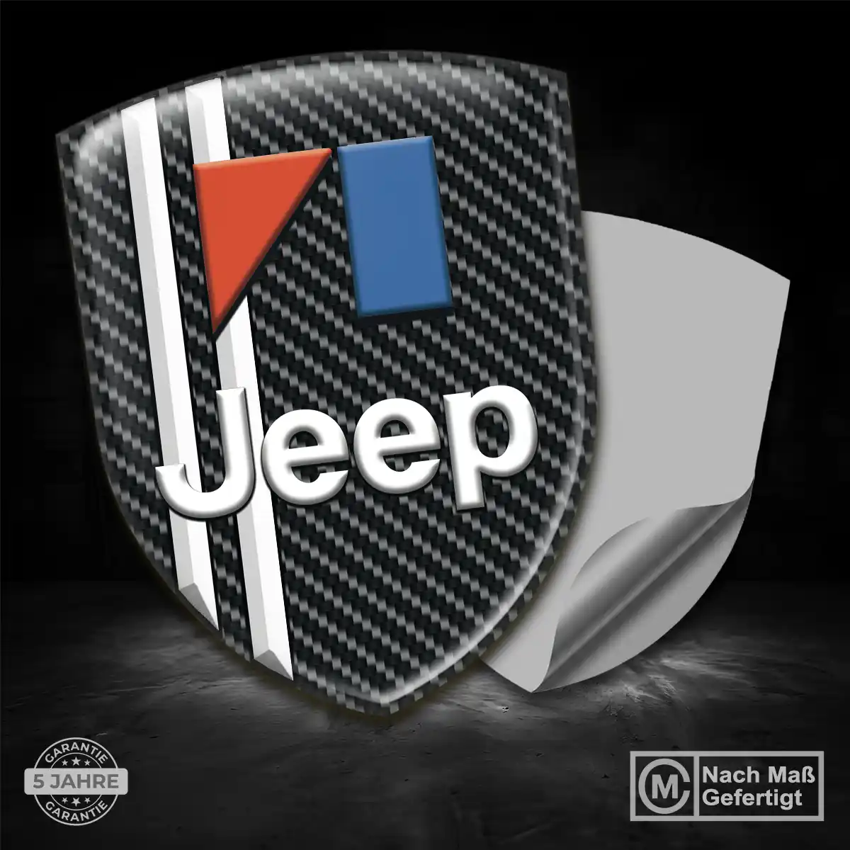 Jeep Aufkleber Emblem Wappen Auto Elegantes Design