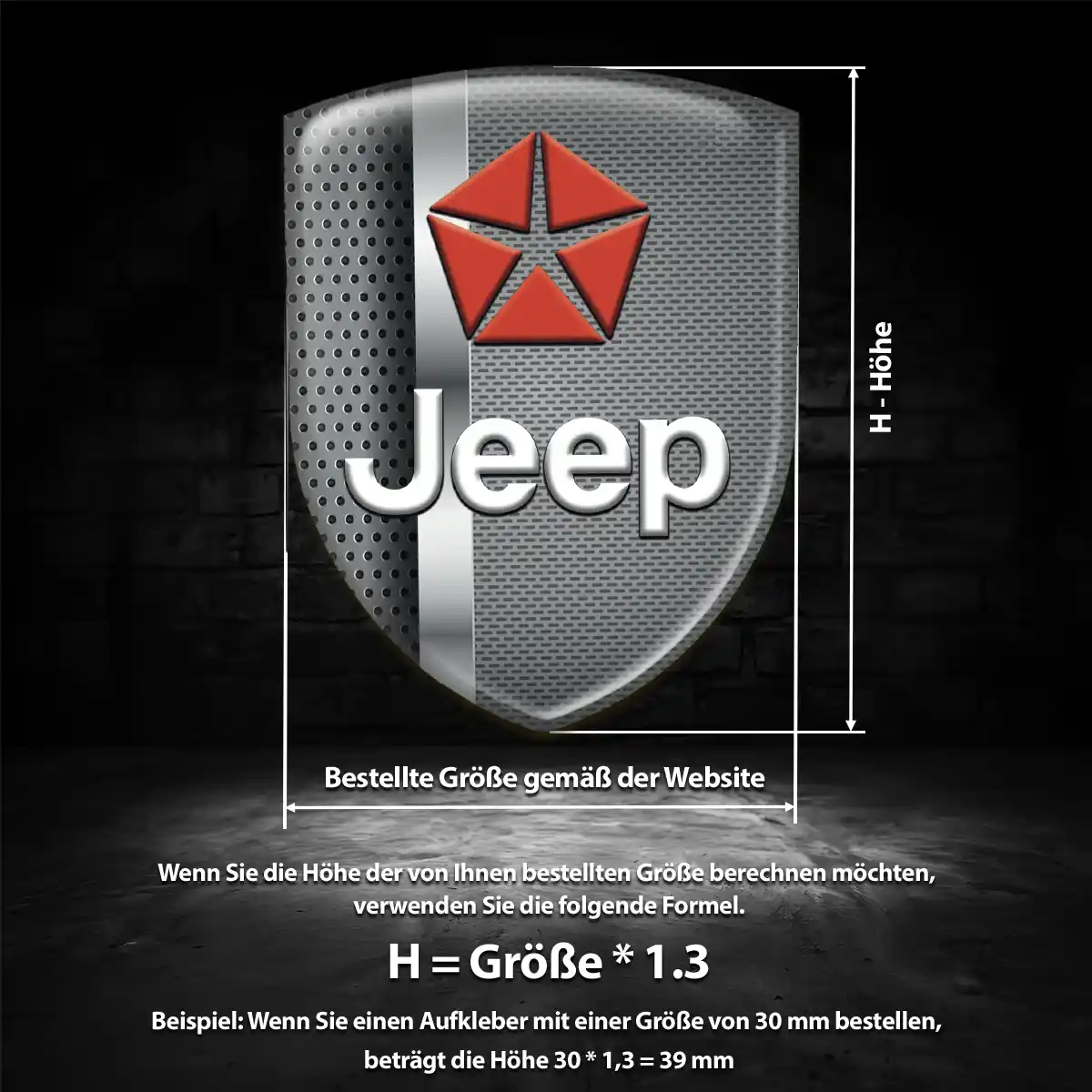 Jeep Aufkleber Emblem Wappen Auto Hohe Qualität
