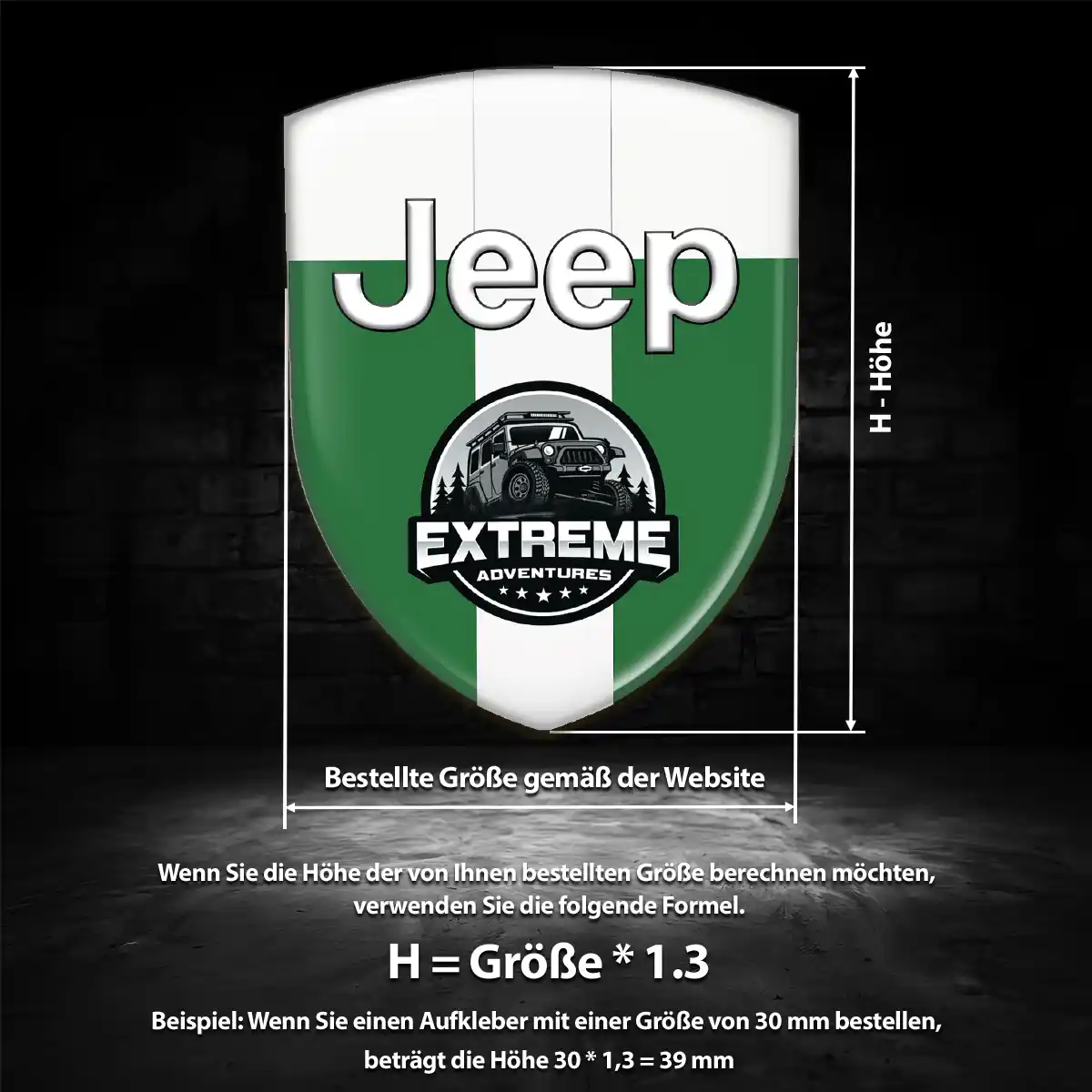 Jeep Aufkleber Emblem Wappen Auto Interieurdesign