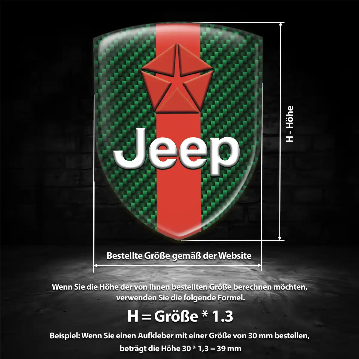 Jeep Aufkleber Emblem Wappen Auto Limitierte Auflage