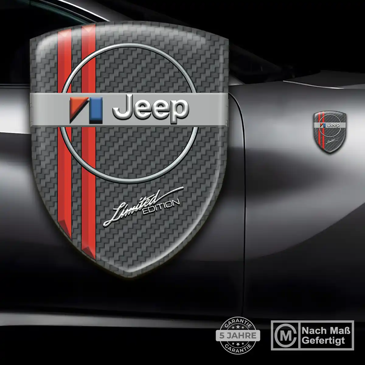 Jeep Aufkleber Emblem Wappen Auto Luxus-Edition