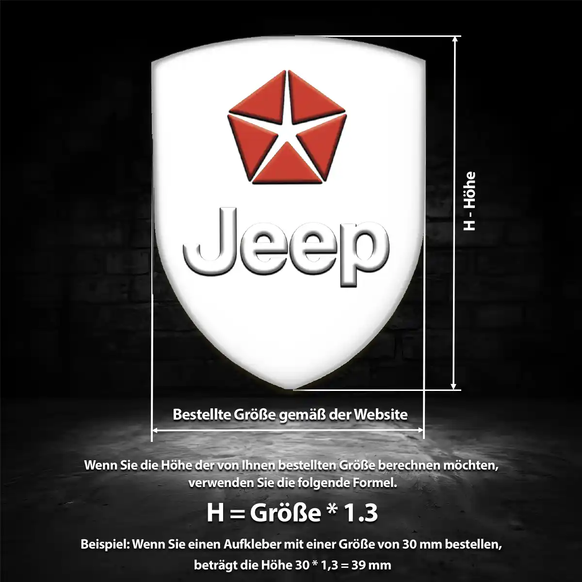 Jeep Aufkleber Emblem Wappen Auto Modernes Design