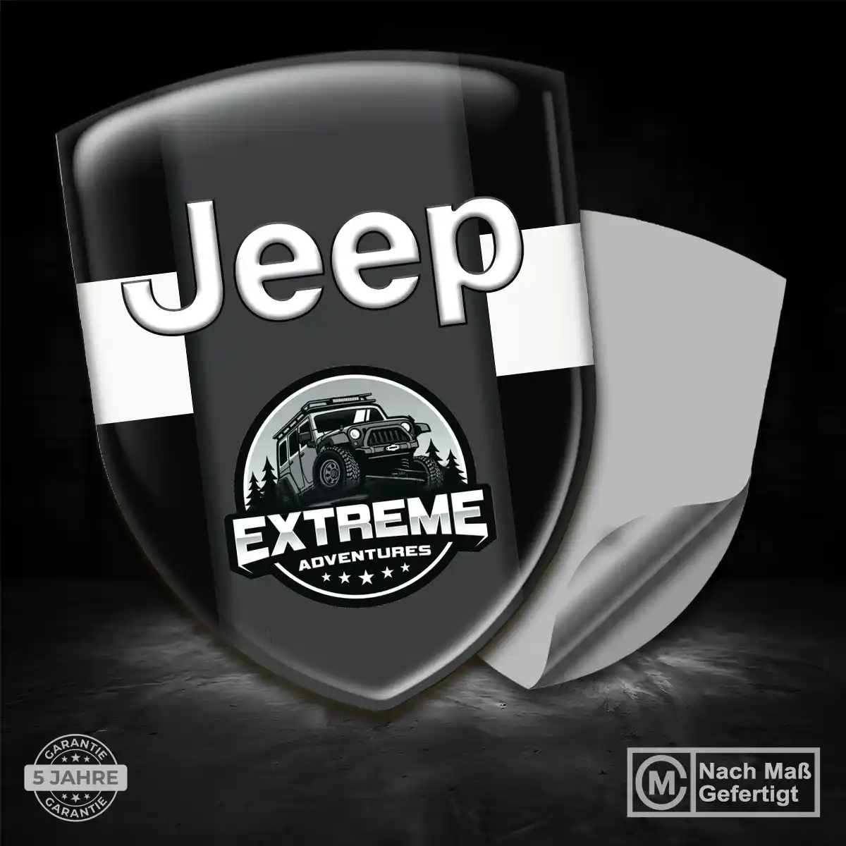 Jeep Aufkleber Emblem Wappen Auto Premium-Edition