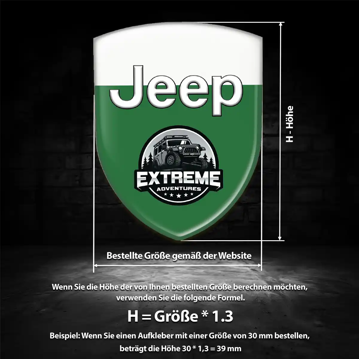 Jeep Aufkleber Emblem Wappen Auto Premiumqualität