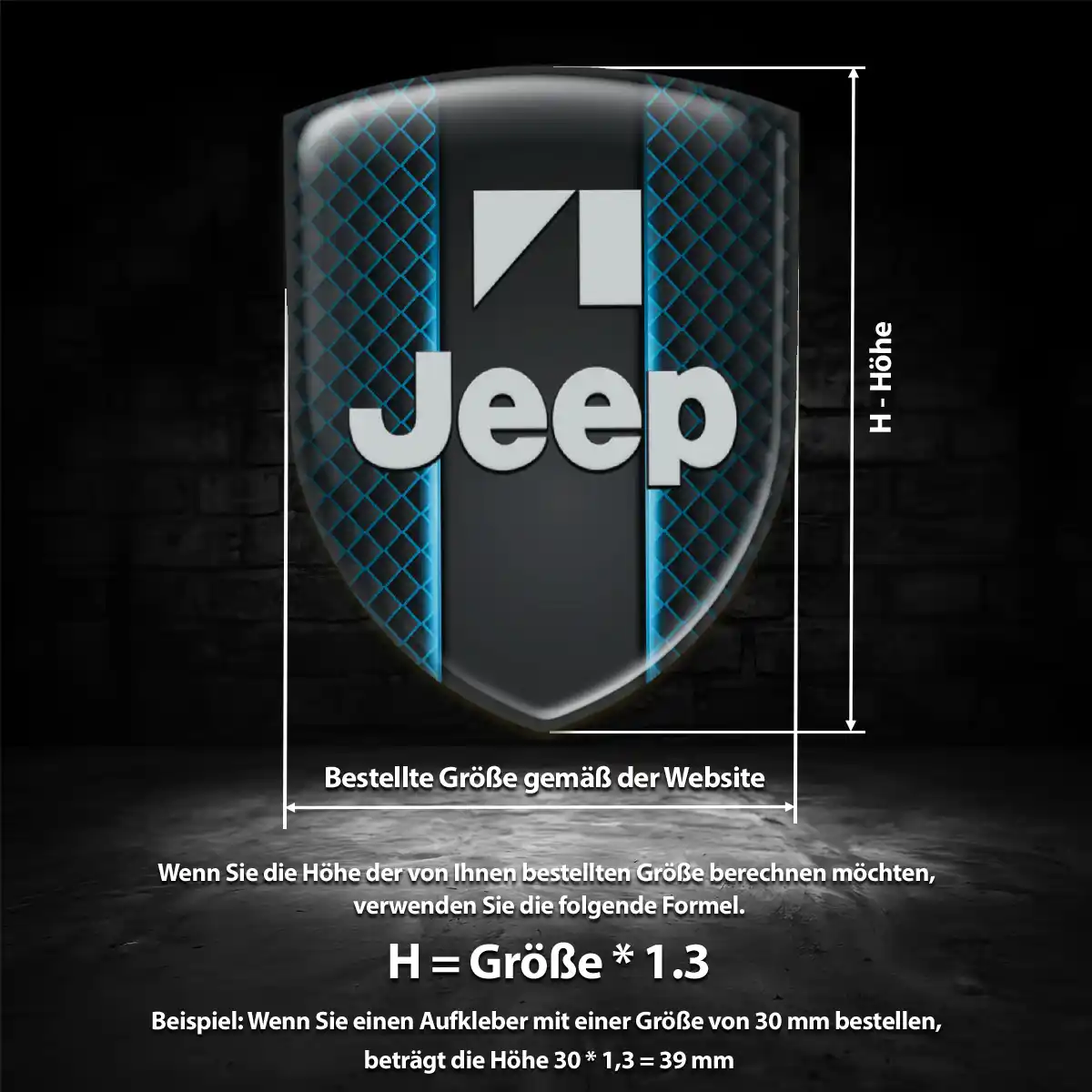 Jeep Aufkleber Emblem Wappen Auto Stilvolles Design