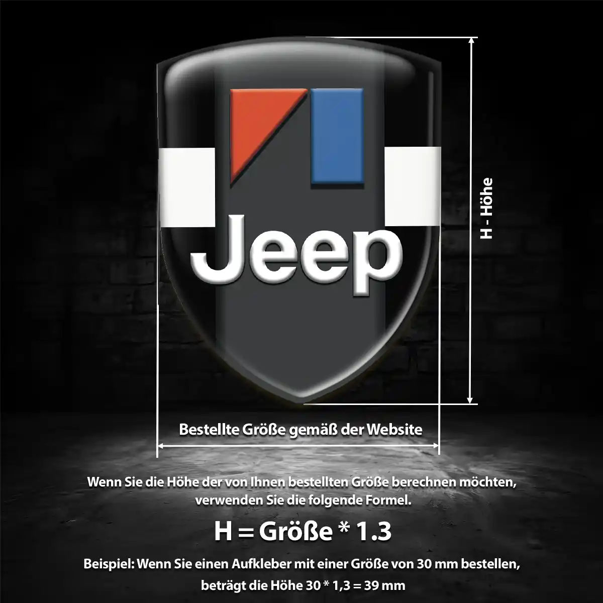 Jeep Aufkleber Emblem Wappen Auto Tuningfahrzeug