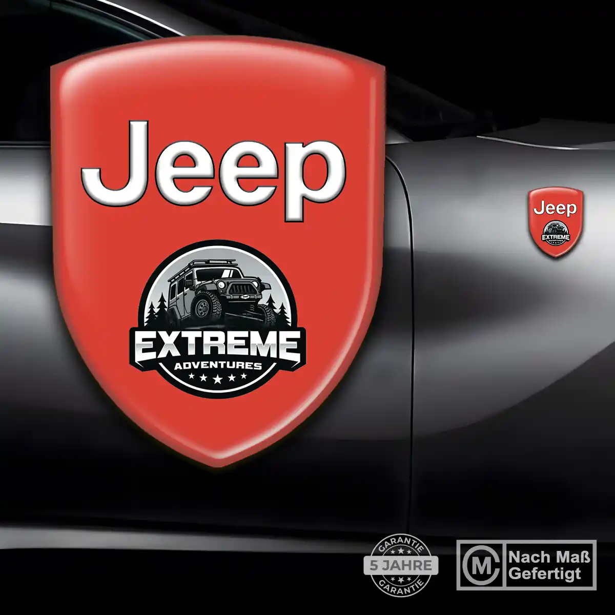 Jeep Aufkleber Emblem Wappen Edles Design