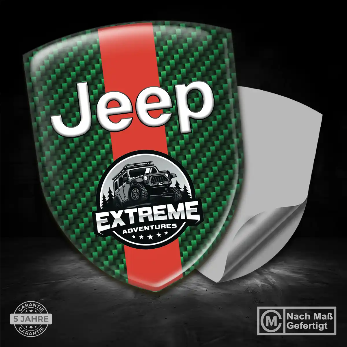 Jeep Aufkleber Emblem Wappen Elegantes Design