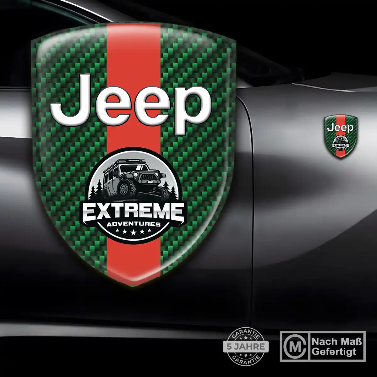 Jeep Aufkleber Emblem Wappen Elegantes Design