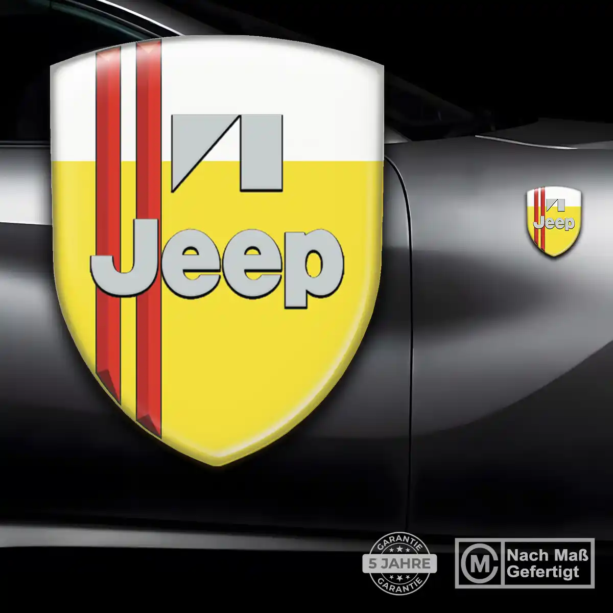Jeep Aufkleber Emblem Wappen Hochwertiges Harz