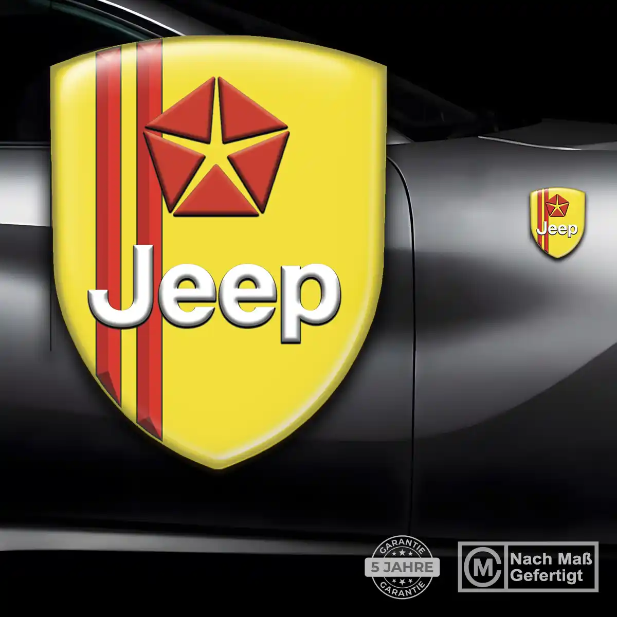 Jeep Aufkleber Emblem Wappen Modernes Design