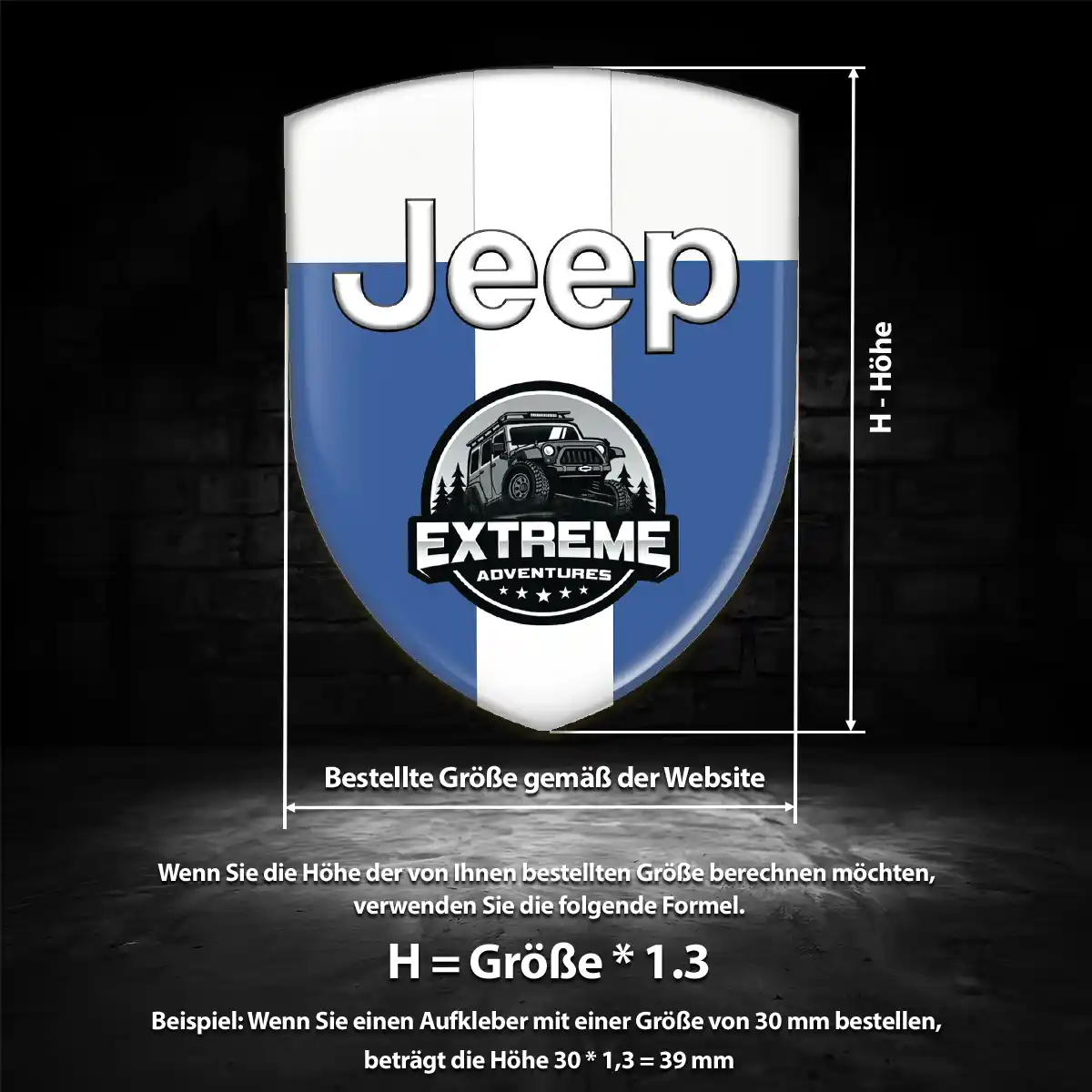 Jeep Aufkleber Emblem Wappen Stilvolles Design