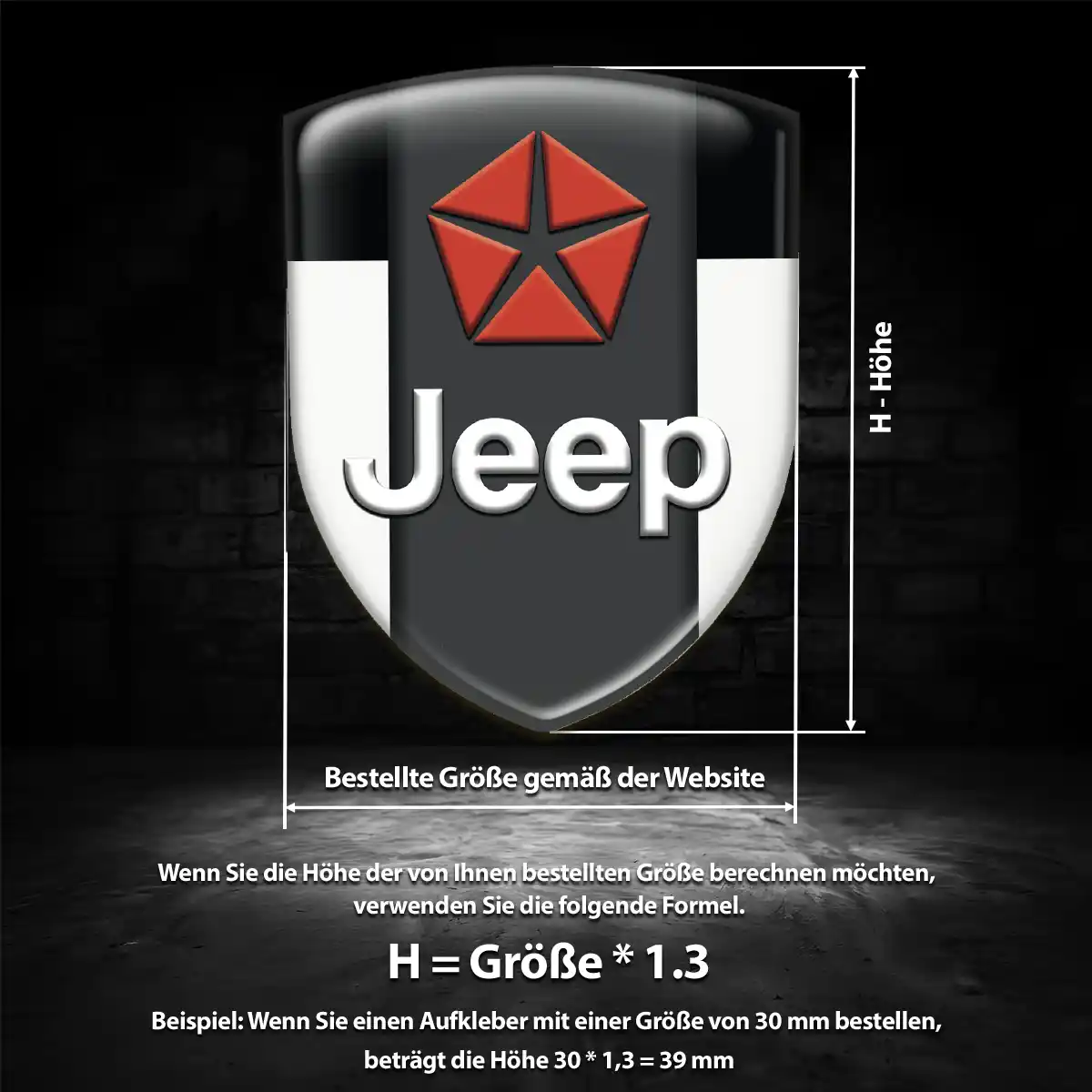 Jeep Aufkleber Embleme Silikon Ausdrucksstarkes Design