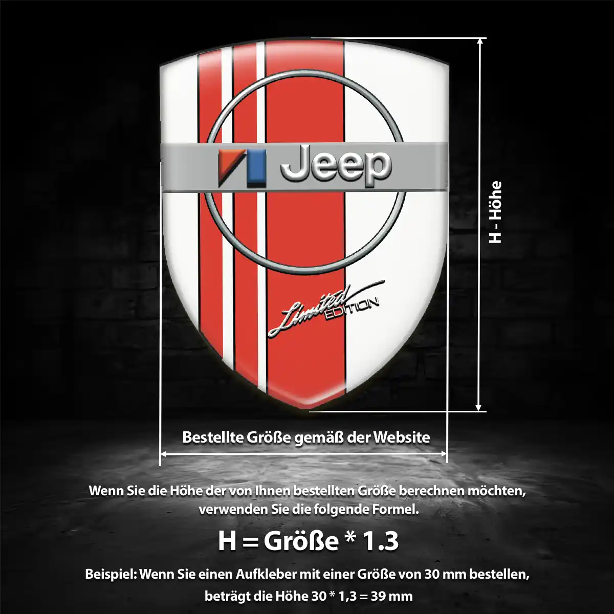 Jeep Aufkleber Embleme Silikon Auto Elegantes Design