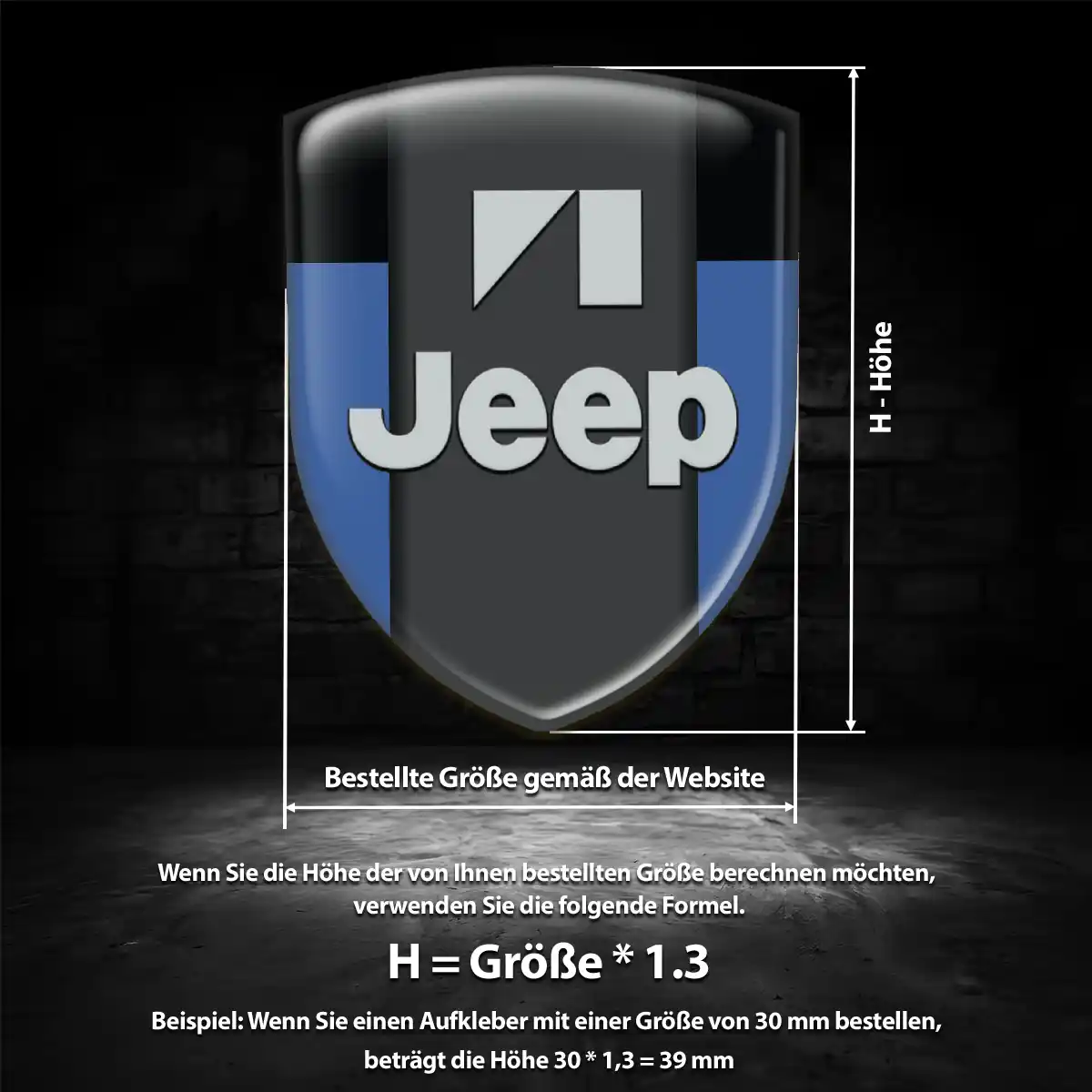 Jeep Aufkleber Embleme Silikon Auto Exterieurdesign