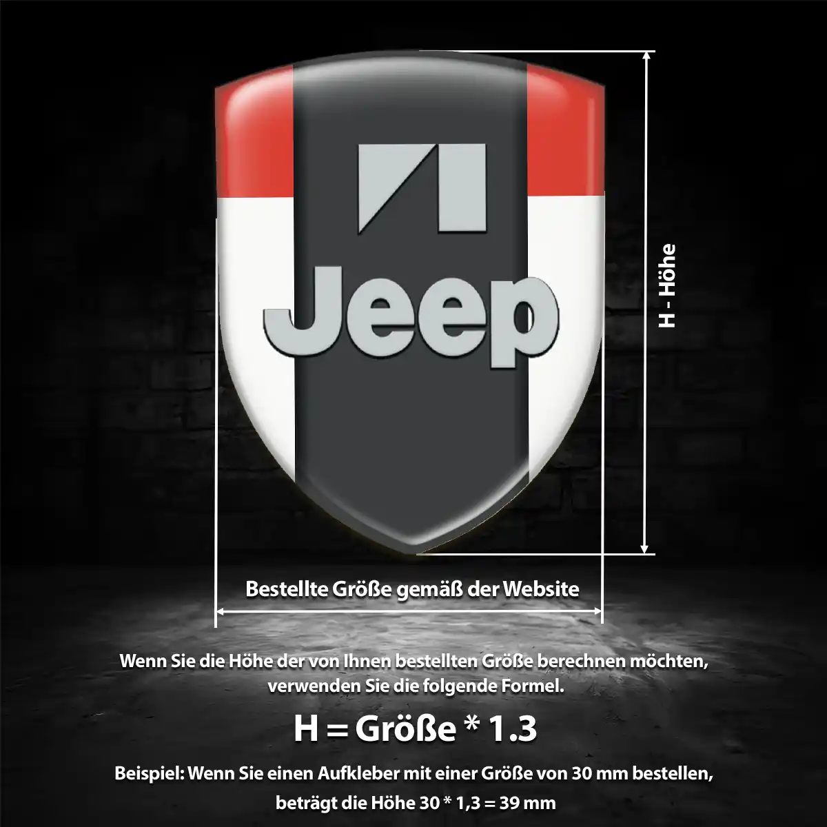 Jeep Aufkleber Embleme Silikon Auto Hohe Qualität