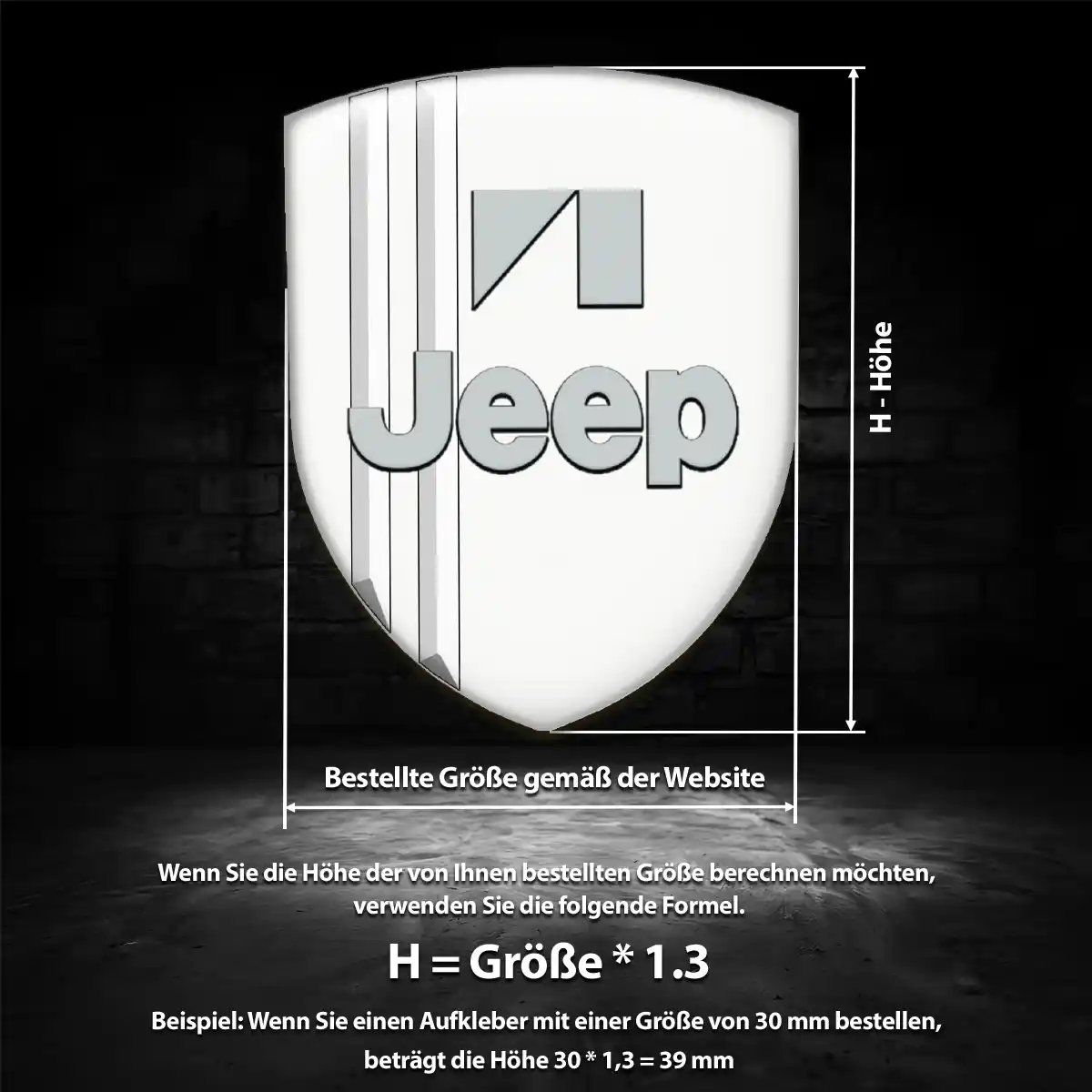 Jeep Aufkleber Embleme Silikon Auto Limitierte Auflage