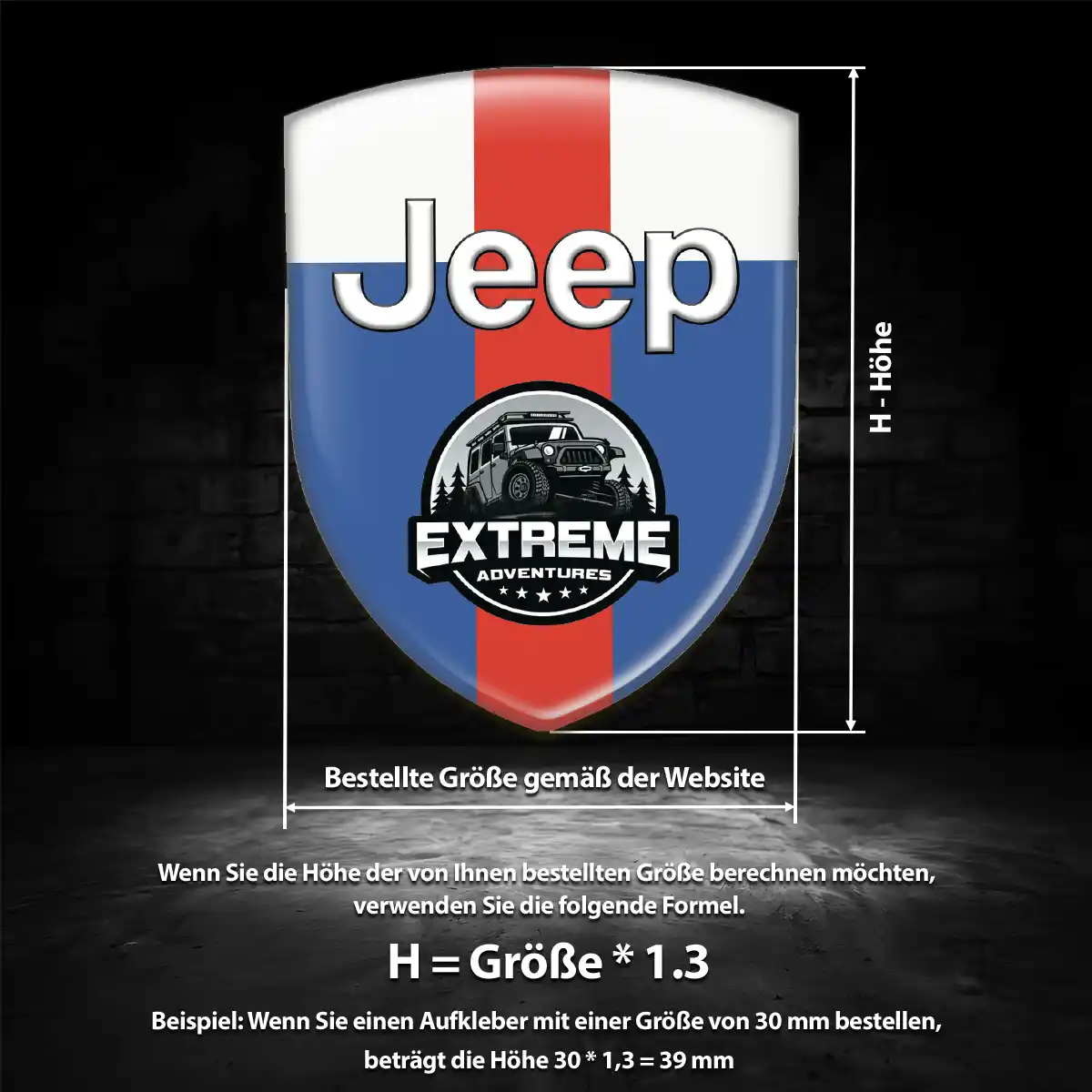 Jeep Aufkleber Embleme Silikon Auto Markenedition
