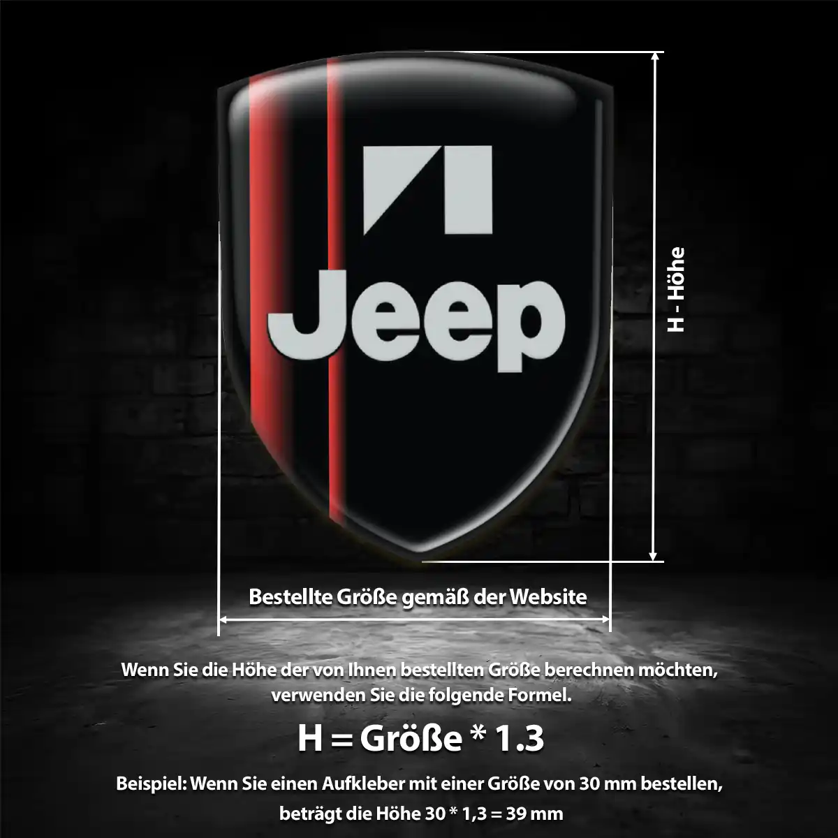 Jeep Aufkleber Embleme Silikon Auto Premium-Edition