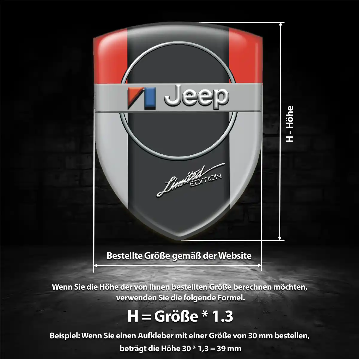 Jeep Aufkleber Embleme Silikon Auto Stilvolles Design