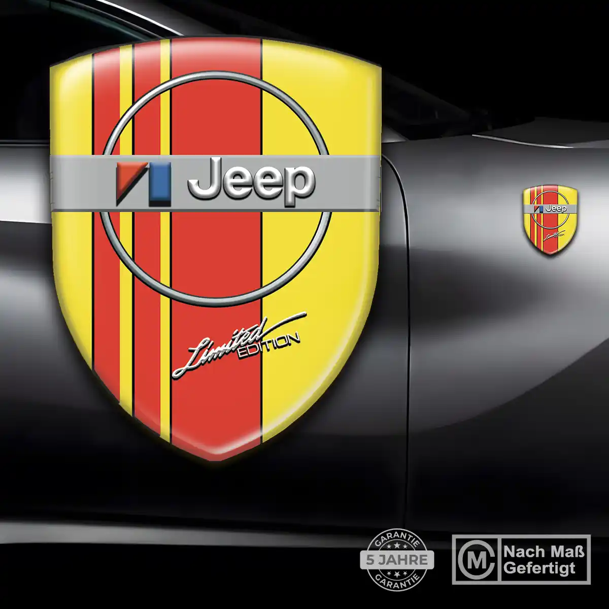Jeep Aufkleber Embleme Silikon Edles Design