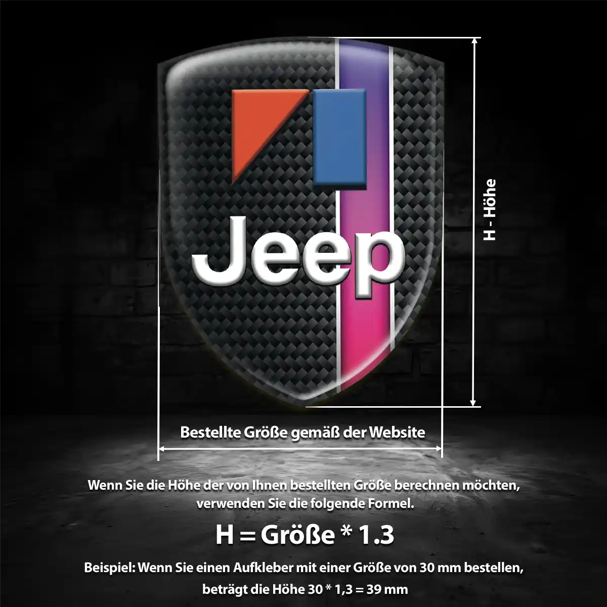 Jeep Aufkleber Embleme Silikon Elegantes Design