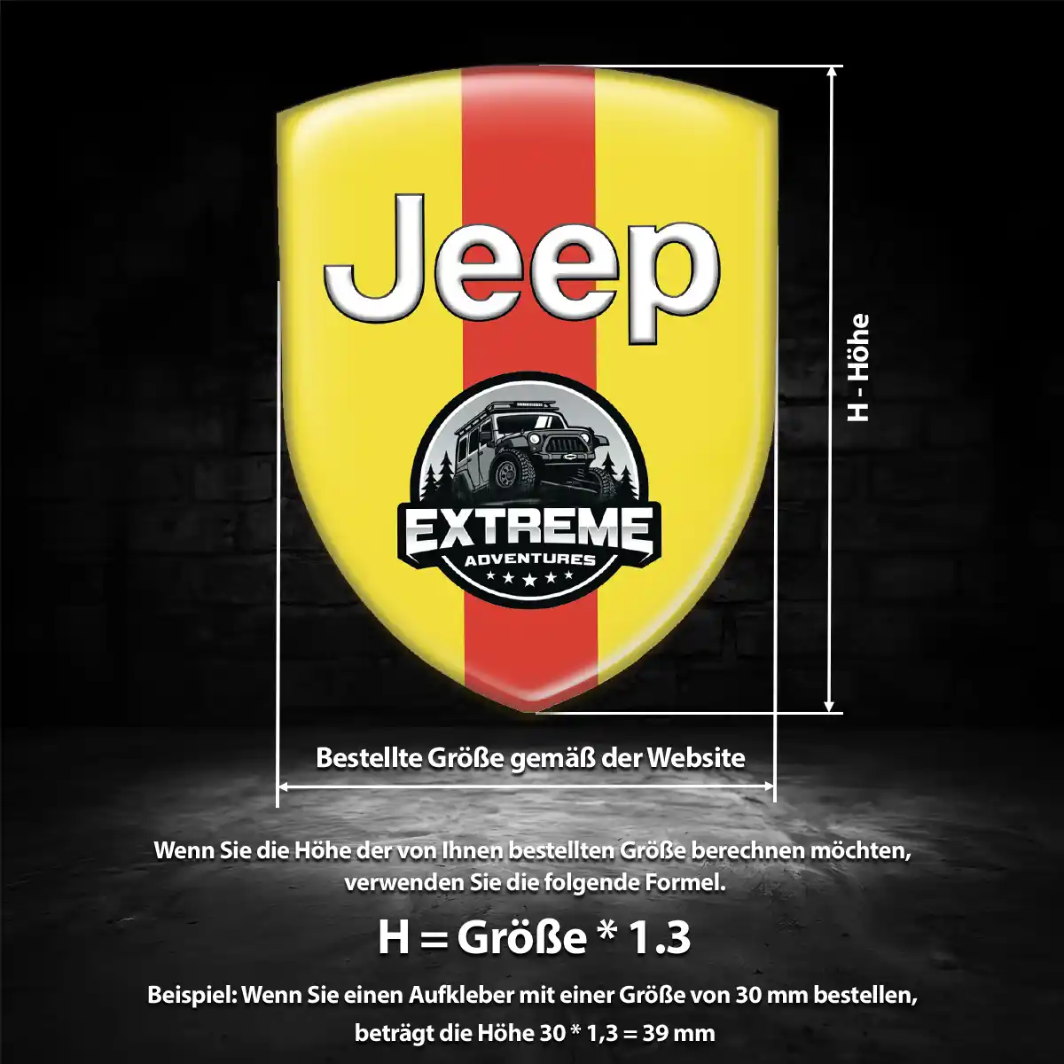 Jeep Aufkleber Embleme Silikon Hochwertiges Harz