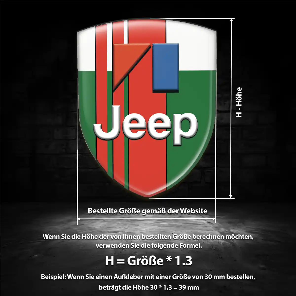 Jeep Aufkleber Embleme Silikon Interieurdesign