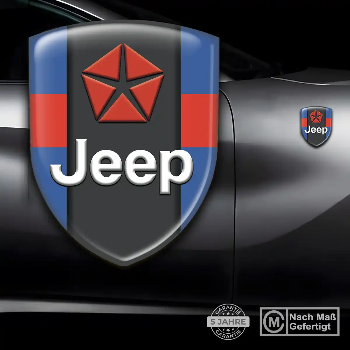 Jeep Aufkleber Embleme Silikon Limitierte Auflage