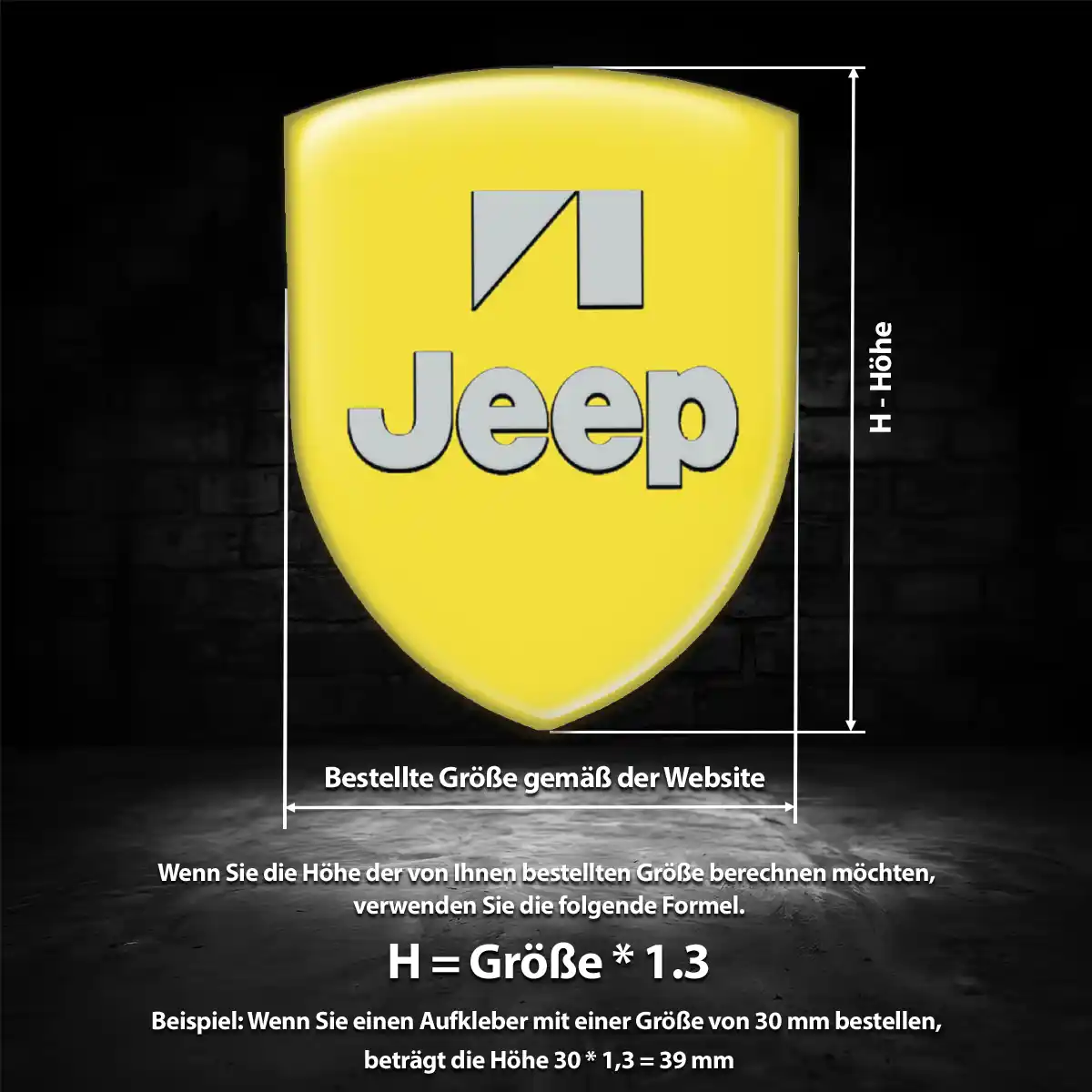 Jeep Aufkleber Embleme Silikon Markenedition
