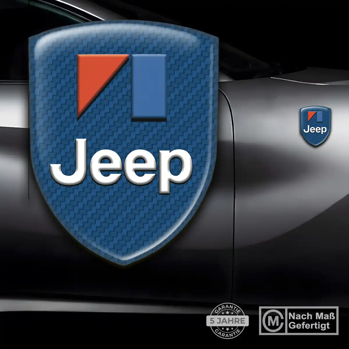 Jeep Aufkleber Embleme Silikon Tuningfahrzeug
