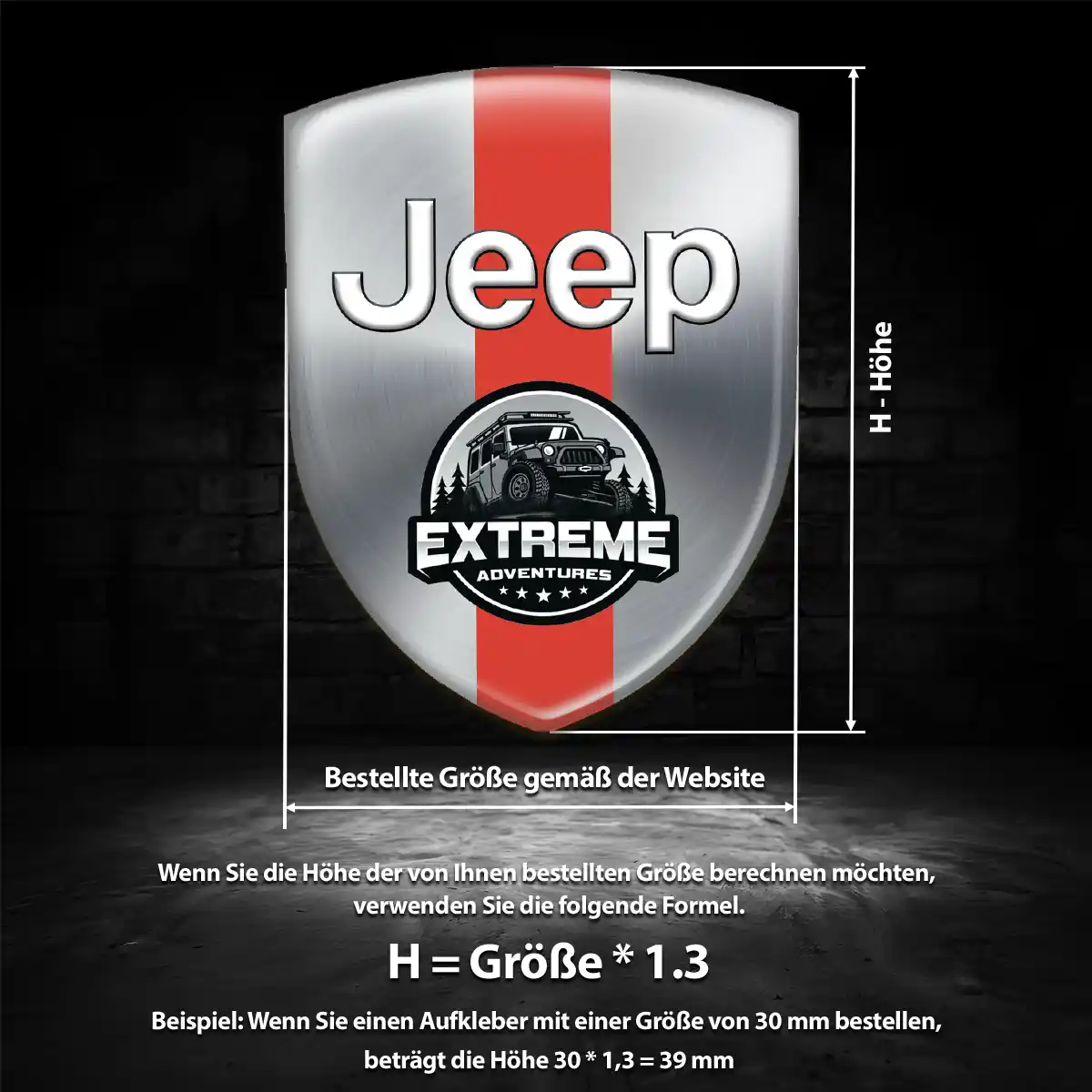 Jeep Aufkleber Erstklassige Qualität