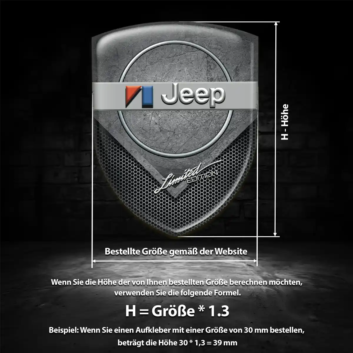 Jeep Aufkleber Exterieurdesign