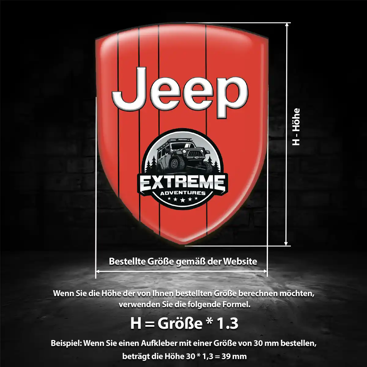 Jeep Aufkleber Hohe Qualität
