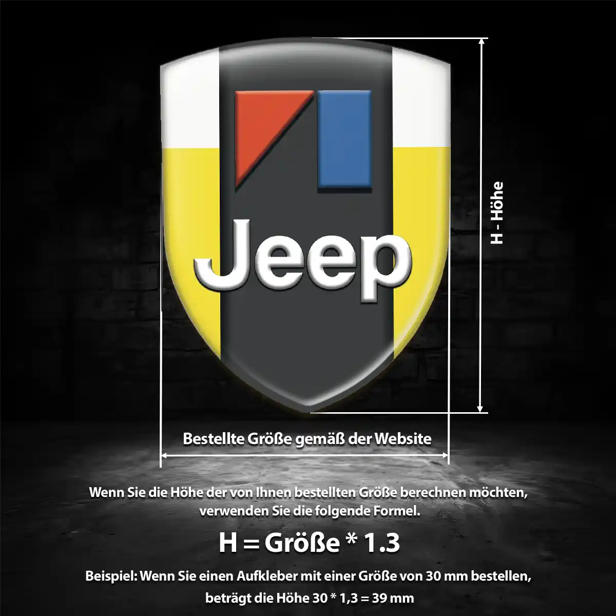 Jeep Aufkleber Interieurdesign