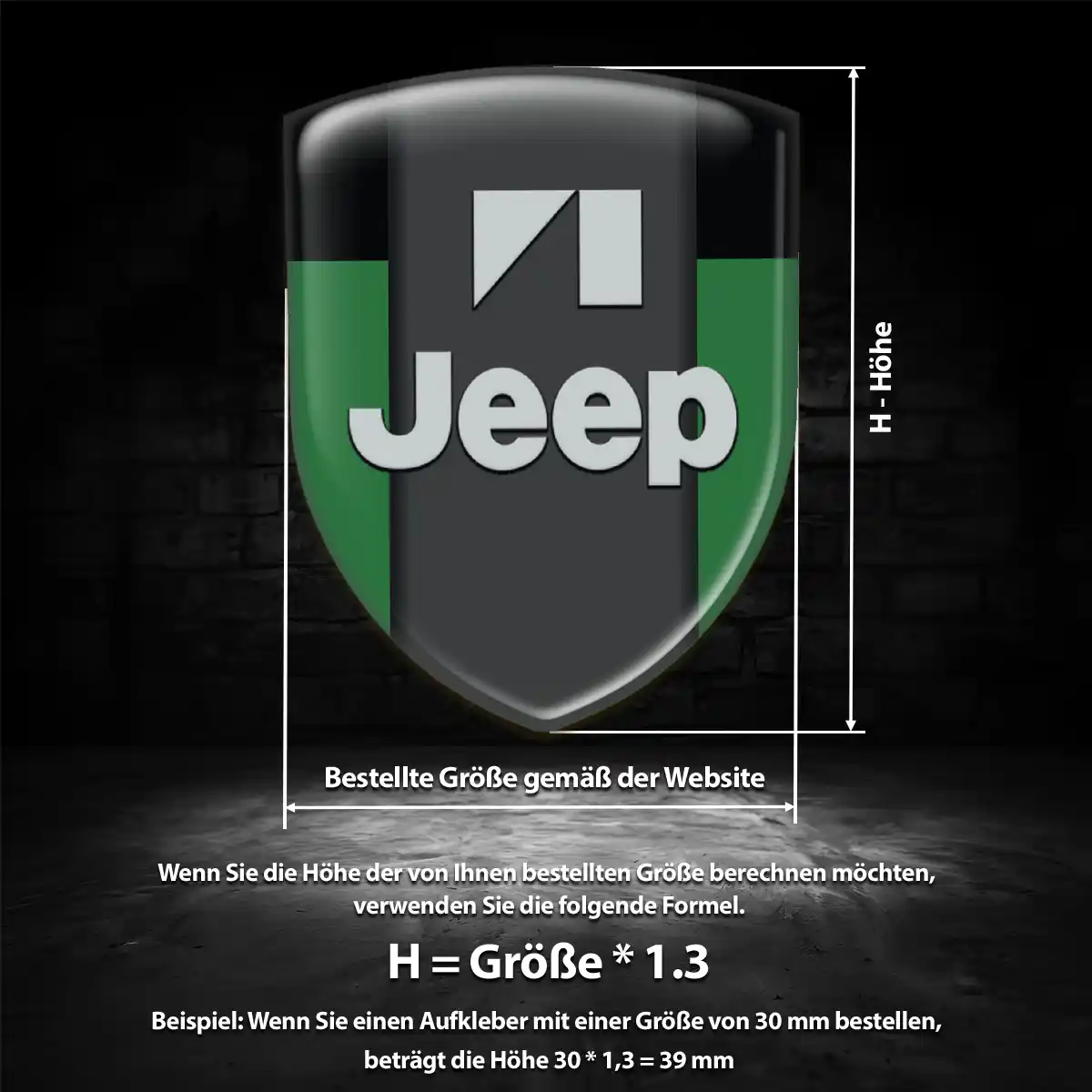 Jeep Aufkleber Limitierte Auflage