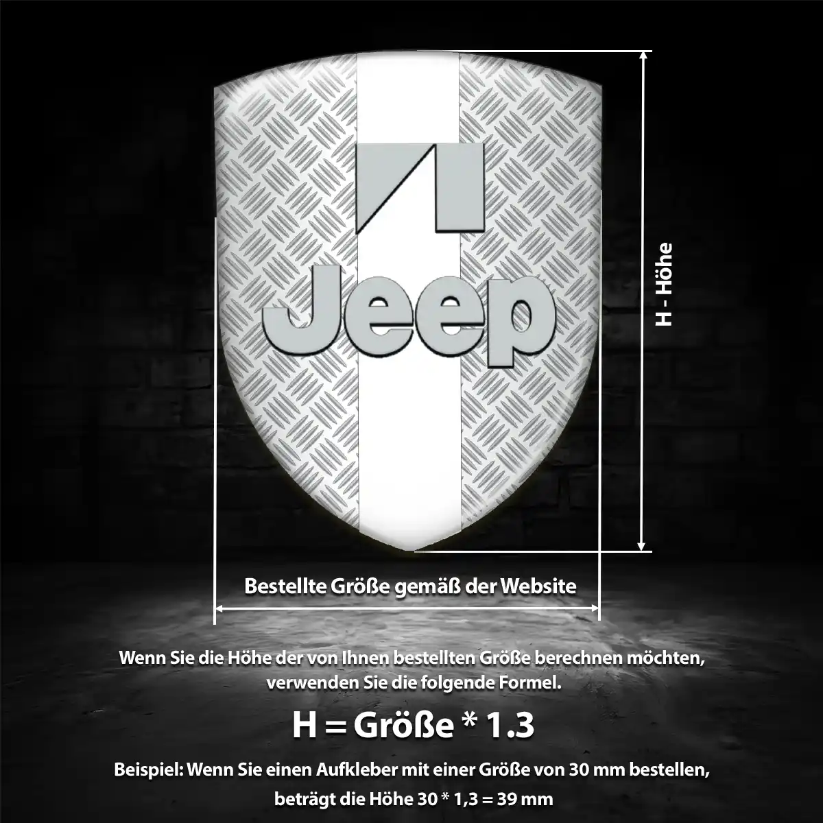 Jeep Aufkleber Modernes Design