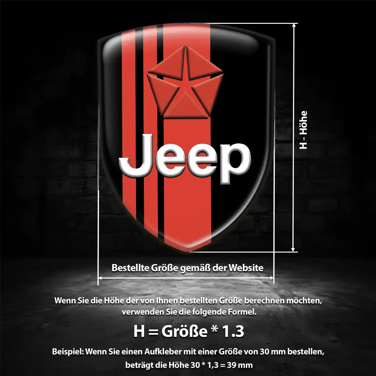 Jeep Aufkleber Premium-Edition