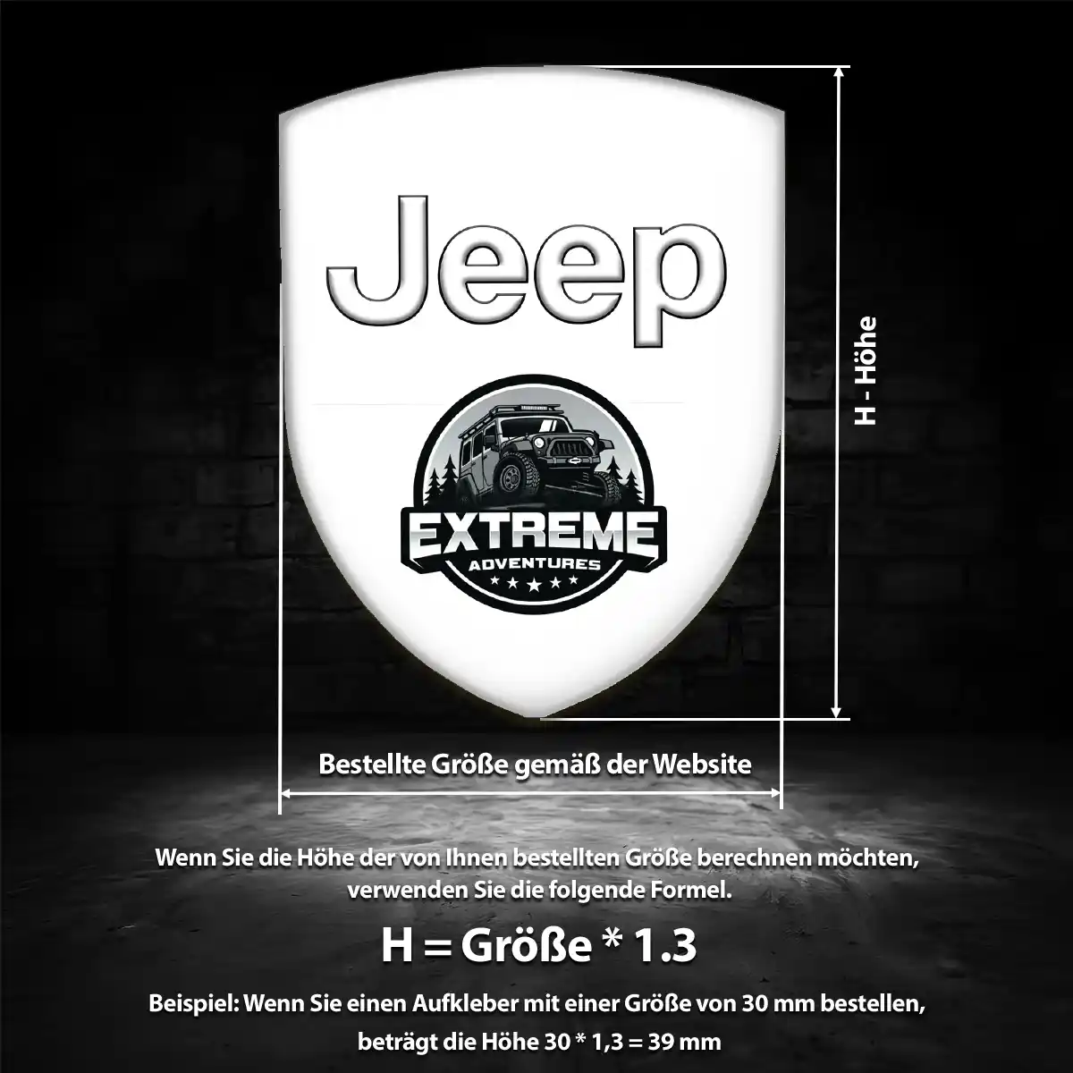 Jeep Aufkleber Silikon Embleme Anspruchsvolles Design