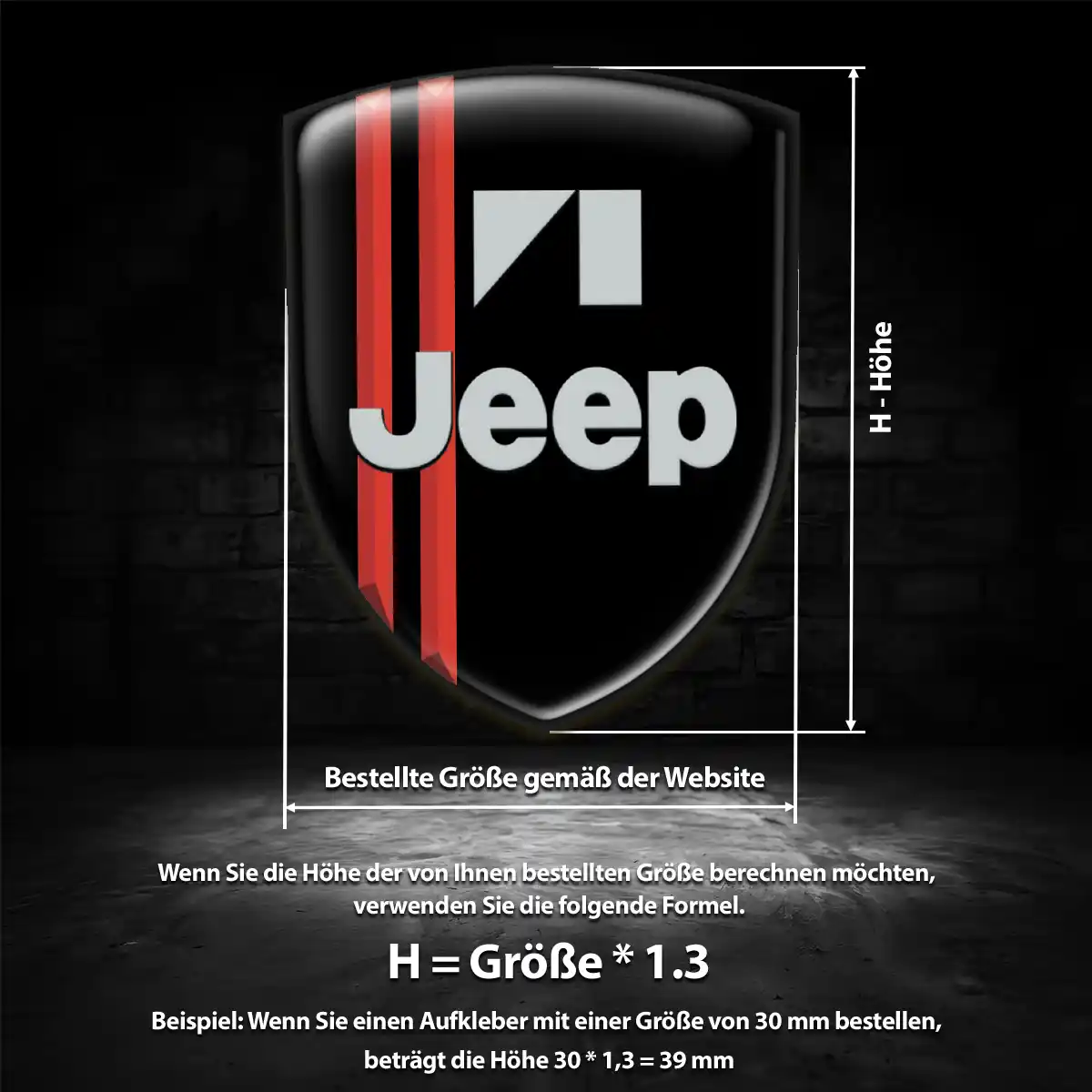 Jeep Aufkleber Silikon Embleme Ausdrucksstarkes Design