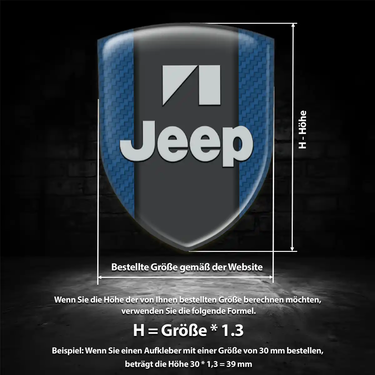 Jeep Aufkleber Silikon Embleme Auto Edles Design