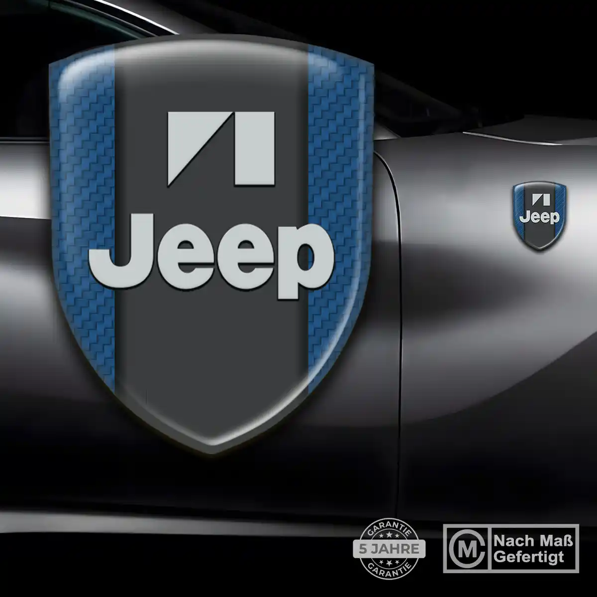 Jeep Aufkleber Silikon Embleme Auto Edles Design