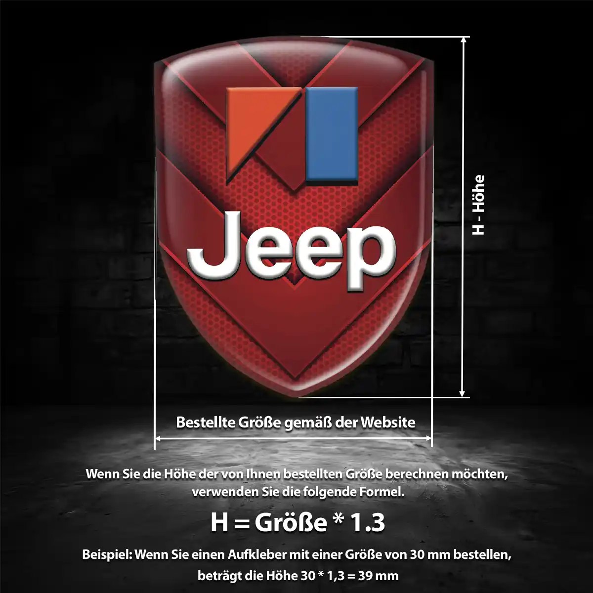 Jeep Aufkleber Silikon Embleme Auto Elegantes Design