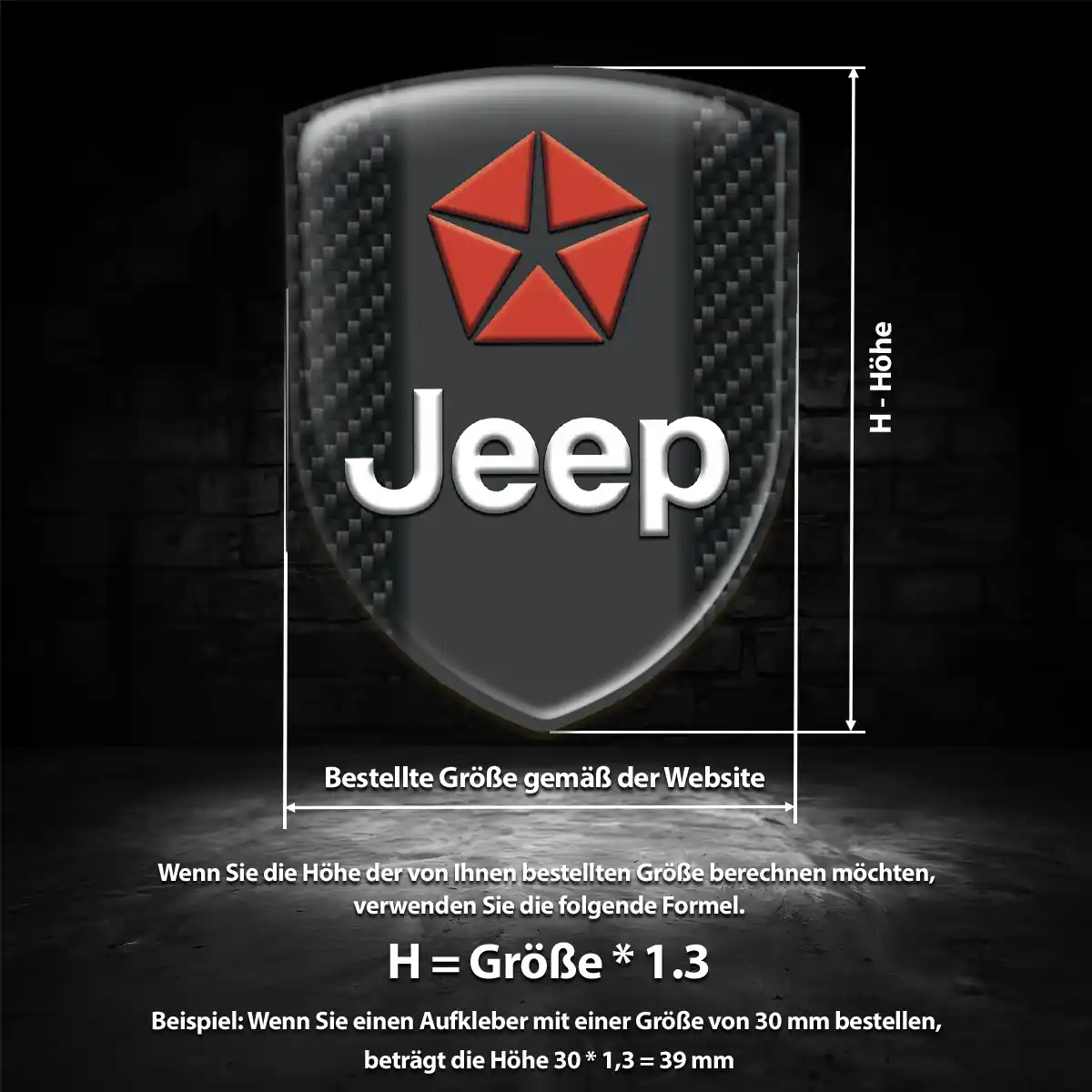 Jeep Aufkleber Silikon Embleme Auto Exterieurdesign